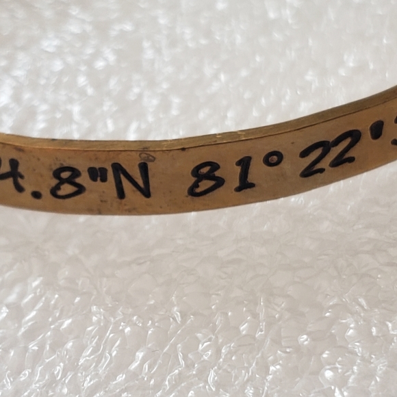 custom latitude & longitude coordinates bracelet | location gps coordinate brace - Picture 3 of 7